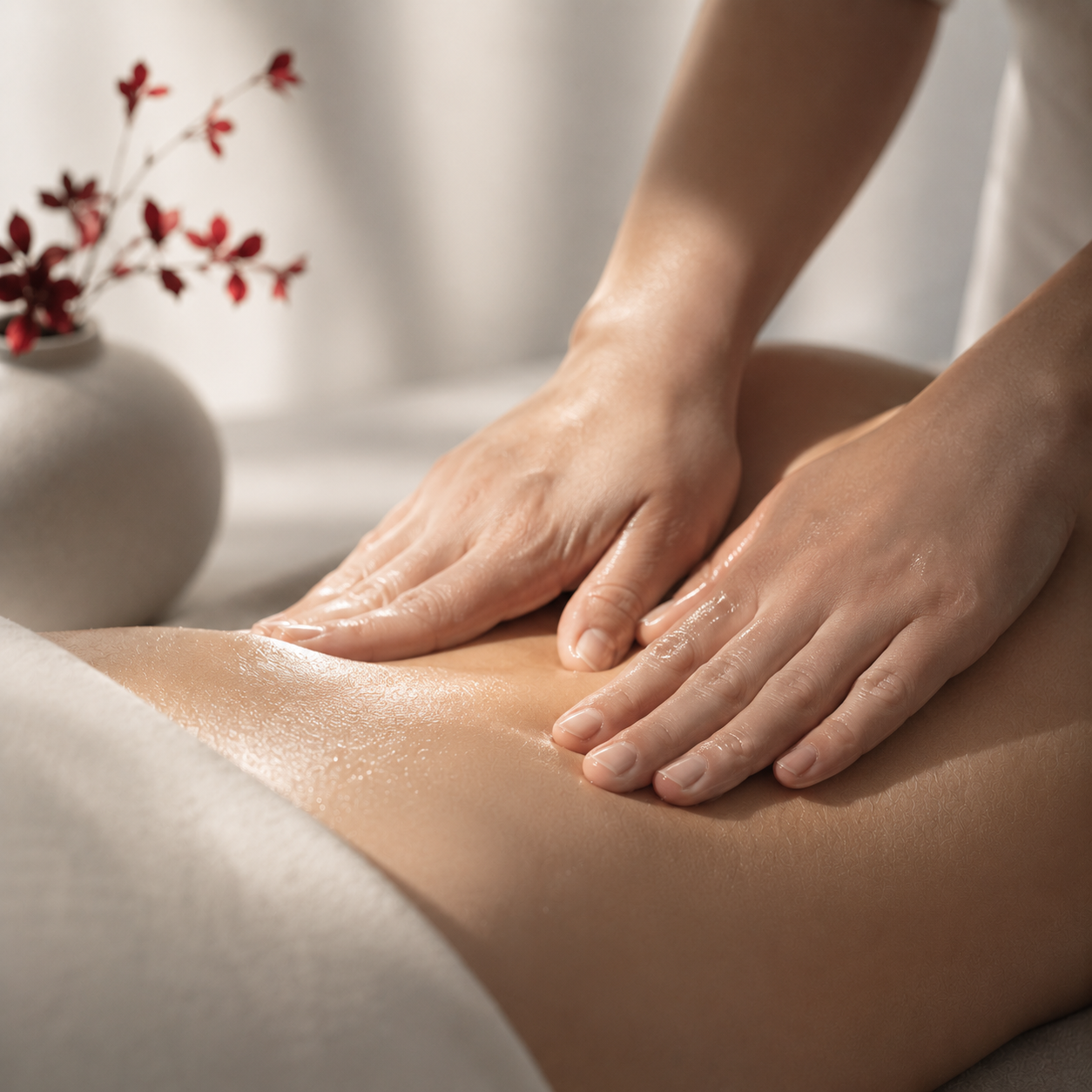 Massagem modeladora e anticelulite