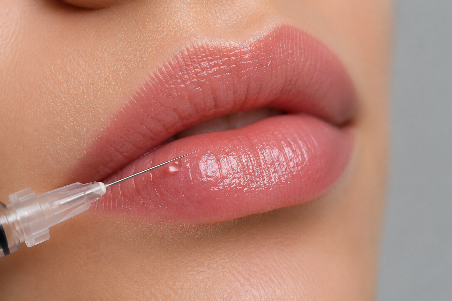 Preenchimento labial com ácido hialurónico